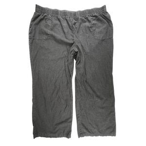 Cato Pants 26/28 Black Pull On Wide Leg Relaxed Fit Flowy Knit Palazzo Trousers